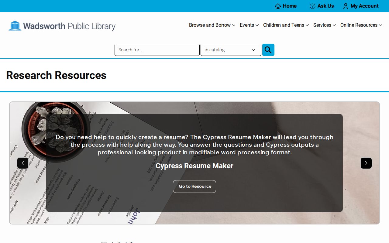 Wadsworth city directory library genealogy and local history resources