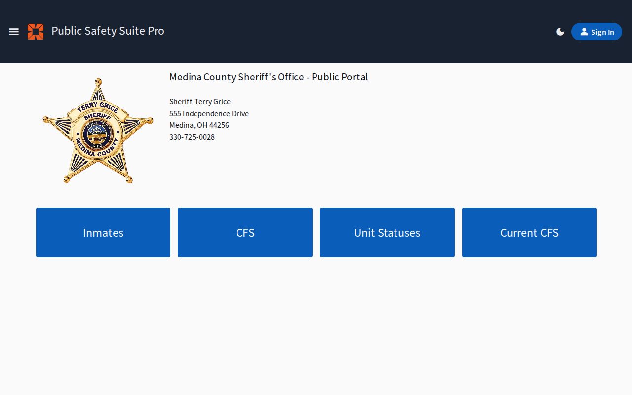 Wadsworth resident lookup Medina County inmate search portal