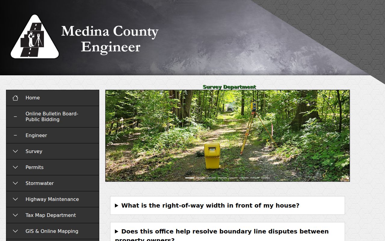 Wadsworth street directory MC-GIS deed and survey guidance